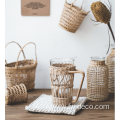 Handmade rattan Korean retro creative glass water cup